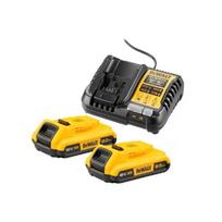 Dewalt 2 akumuliatorių ir įkroviklio rinkinys DCB1104D2-QW, 18V 2Ah