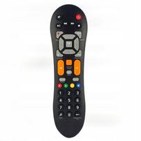 Išmaniojo (Smart TV) ir televizoriaus priedas Pilot do dekodera POLSAT HD7000/HD5000 /HD3000 no logo, pomarańczowe przyciski
