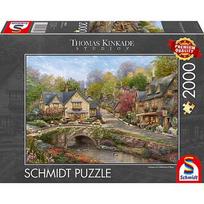 Schmidt Spiele Thomas Kinkade Studios: Summer in Cobblestone Village, Puzzle 2000 pieces 58629