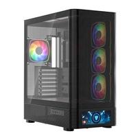 Korpusas MODECOM Volcano Volcano AQ500 ARGB Midi Black