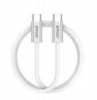 BWOO kabel pleciony 240W USB-C - USB-C BO-X317C-C 1m biały
