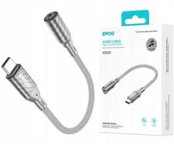 BWOO BZ65 adapter USB-C - jack 3.5mm szary