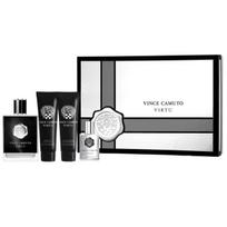 Vince Camuto Virtu dovanų rinkinys vyrams – drąsi odinė elegancija visapusiškame grožio rituale