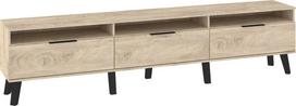 Sven SVN-12 3D TV stovas – praktiška elegancija su ąžuolo galinio rievėjimo raštu