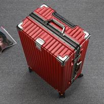 Didelės talpos aliuminio rėmo kelioninis lagaminas su derinio užraktu, ratukais ir patvariu dizainu vyrams ir moterims. 20 inch tamsiai pilka spalva