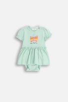 COCCODRILLO smėlinukas trumpomis rankovėmis TROPICAL STORY GIRL NEWBORN