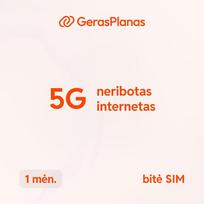 „Namai 5G mobilus internetas“ – 1 mėnesio neribotas planas