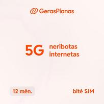 „Namai 5G mobilus internetas“ – 12 mėnesių neribotas planas