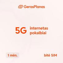 „5G Neribotas B“ – 1 mėnesio planas su neribotu internetu ir skambučiais