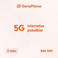„5G Neribotas B“ – 3 mėnesių planas su neribotu internetu ir skambučiais
