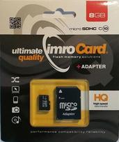IMRO 10/8G ADP memory card 8GB MicroSDHC Class 10