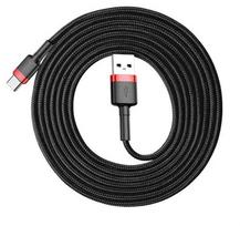 Baseus CATKLF-U91 USB cable, 3 m, USB 2.0, USB A to USB C, Black, Red