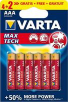 Varta AAA Max Tech, 4+2 pack Single-use Alkaline batteries