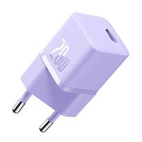 Baseus GaN5 20W Mini Universal Purple AC Fast Charger for Indoor Use