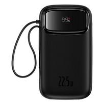 Baseus QPOW 2 Dual KABLOLU 10,000 mAh 22.5W Power Bank - Black, Lithium 10000 mAh