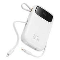 Baseus Qpow2 Dual-Cable Digital Display Fast Charge Power Bank 10000mAh 22.5W Stellar White Lithium Polymer (LiPo)