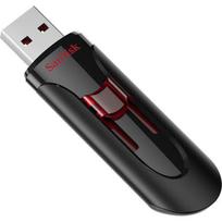 SANDISK UFM 64GB USB CRUZER GLIDE 3.0 USB flash drive, USB Type-A 3.2 Gen 1 (3.1 Gen 1), Black, Red