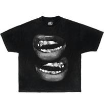 Grin Fang Burnos Dėžutė Dėžutės Formos Senovinis Marškinėlis Streetwear Marškinėlis Y2K Unisex Marškinėlis XXXXL