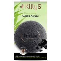 Killy`s Killy`s KILLYS Botanical gąbka KONJAC do mycia twarzy z węglem Bambusa