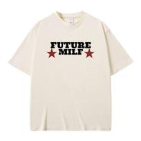 Raperis Future Milf Grafinis Spaudinys Marškinėliai Vyrai Moterys Hip Hop Vintage Marškinėliai Vyriški Gatvės Stilius Vyriški Mados Laisvalaikio Marškinėliai S