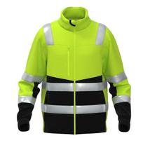 Flisinis FLEECE-FIT-C2-0402 džemperis su atšvaitinėmis juostomis Hi-vis detalėmis ir paaukštinta apykakle
