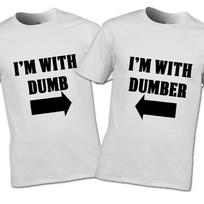 Combo 2 shirt I'm With Dumb and I'm With Dumber  Shirt Unisex S-5XL 1H0675 Unisex T-Shirt S