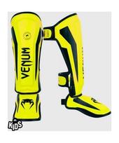 Venum Elite Shin Guards Kids - Exclusive - Neo Yellow