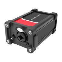 Įžeminimo kilpos izoliacinis transformatorius su įžeminimo ir pakėlimo jungikliu XLR/1/4  6,35 mm TRS garso izoliatoriaus dėžutė Eliminatorius juoda