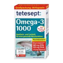 Tetecept Omega 3 1000 80 kapsulių