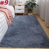 Svetainės kilimėliai Vilnos pamušalas Kailio kilimas Ilgi plaukai Minkštas pliušinis miegamojo sofa 50x80cm