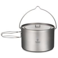 TOMSHOO Titano puodas 750 ml / 900 ml / 1100 ml / 1600 ml / 2000 ml / 2800 ml Itin lengvas pakabinamas puodas su dangčiu ir 750ml
