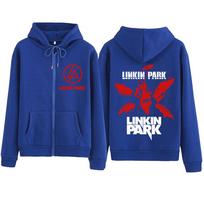 Klasikinis Linkin-Park Grafinis Spaudinys Su Gobtuvu Vyrams Moterims Y2k Užtraukiama Palaidinė Dydžio Negalima Rinktis Laisvo Stiliaus Džemperis Užtraukiama Striukė S