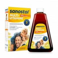 Sanostol Multivitaminų sultys be cukraus 230 ml