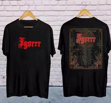 Igorrr Grupės Turas 2026 Marškinėliai Klasikinės Juodos Spalvos Unisex S-5XL BT1891 Unisex Marškinėliai M