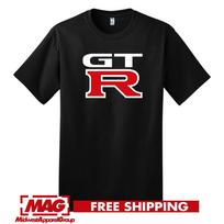 GT-R Marškinėliai Nissan Automobilis Variklis Automobilis Juodas Logotipas Didelio Našumo GTR Marškinėliai Unisex Marškinėliai S