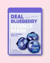 Farmstay Real Blueberry Essence Mask - 23 ml / 1 vnt