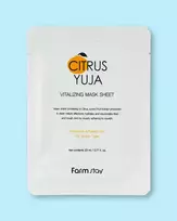 Farmstay Citrus Yuja Vitalizing Mask Sheet - 23 ml / 1 vnt