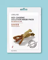 Lebelage Red Ginseng Solution Mask - 23 ml * 10 vnt
