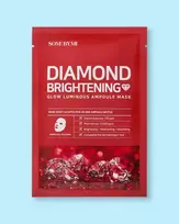 Some By Mi Red Diamond Brightening Glow Luminous Ampoule Mask - 25 g / 1 vnt