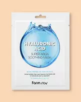 Farmstay Hyaluronic Acid Super Aqua Soothing Mask - 25 ml / 1 vnt