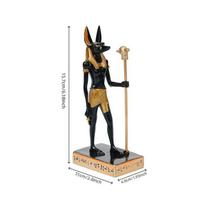 Mistiška Anubio Statulėlė Egipto Dievo Skulptūra Aukščiausios Kokybės Dervos Figūrėlė Senovės Mitologija Namų Biuro Dekoras Unikali Kolekcionuojama Idėja