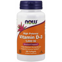 Now Foods Vitamin D-3 1000 iu 180  softgels