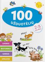 100 užduotėlių 2-3 metų vaikams. Logika, motorika, garsai, spalvos