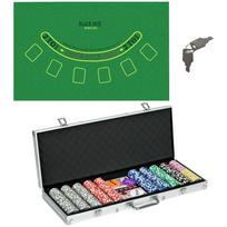 Pokerio rinkinys sidabrinis