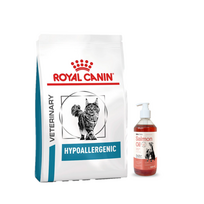 ROYAL CANIN Hypoallergenic DR 25 4,5kg + LAB V Lašišų aliejus šunims ir katėms 500ml