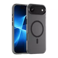 Dėklas Magnetic Abrasive skirtas Apple iPhone 17 Air suderinamas su MagSafe – matinės juodos spalvos