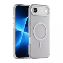 Dėklas Magnetic Abrasive skirtas Apple iPhone 17 Air suderinamas su MagSafe – baltos spalvos