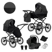 Universalus vežimėlis Romantic Kunert 3in1 Black ECO