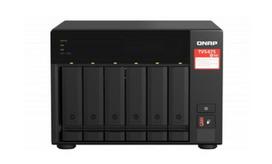 QNAP TVS-675-8G 6-bay NAS KX-U6580 8C/8T 2.5GHz 8GB 6xSATA 6Gb/s bays 2xM.2 NVMe PCIe Gen3 SSD slots 2x2.5GbE LAN optional 10GbE