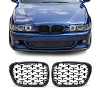 Diamond Priekinės Grotelės, komplektas tinkantis BMW E39 (95-03), juodos blizgios